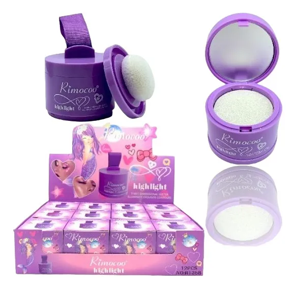 Miniatura 2 de Iluminador en polvo con esponja Rimocoo